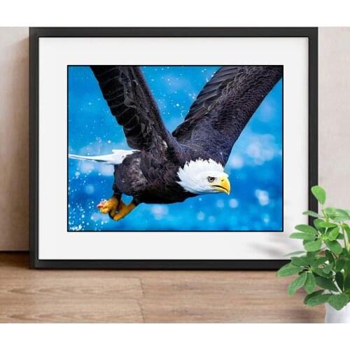 Paint With Diamonds Animals 5D DIY Birthday Party Decorations Kids Full Drill Resin Eagle Mosaic Diamond Embroidery Birds