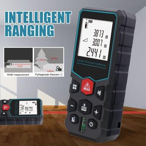 1.6 Inch Digital Screen Laser Distance Meter Measurer Area Volume Range Finder High Precision Refractive Index Laser Rangefinder