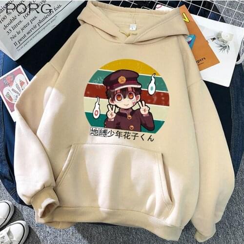 Kawaii Women Hoodies Toilet Bound Hanako Women Long Sleeve Pullover Anime Hoody Streetwear Tops