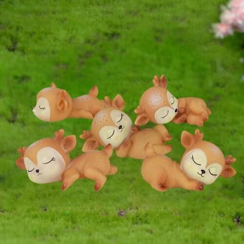 Cute Sleeping Baby Deer Cake Dessert Fondant Cartoon Decoration Tools DIY Chocolate Fondant Cake Decoration Tools