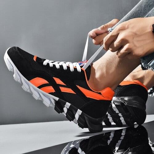 Men Sports Shoes Breathable Running Shoes, Outdoor Sports, Lightweight Fashionable Comfortable Leisure Fitness Sneakers
