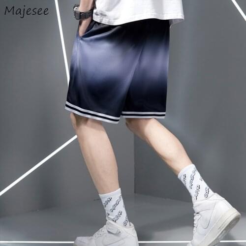 Plus Size M-8XL Board Shorts Men Quick-Drying Summer Basketball All-match Gradient Color Baggy Male Ulzzang Beach-Short Hot Sale