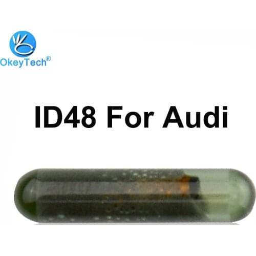 OkeyTech ID48 Glass Chip for Audi Key Shell Remote Control Cover Case Fob ID48 Car Transponder Chip Tube For AUDI A3 A4 A6 A8