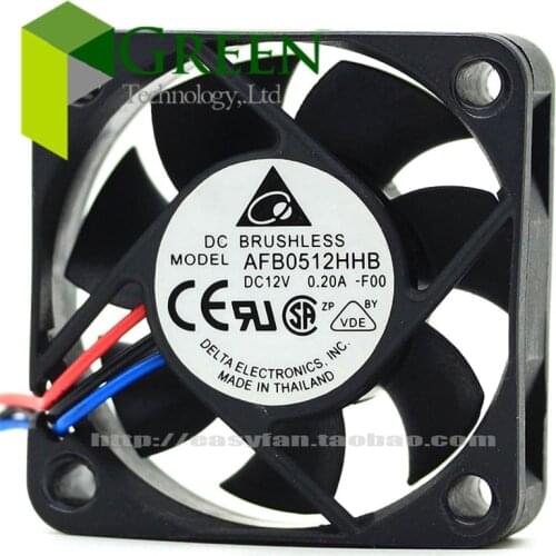 The Original Delta AFB0512HHB-F00 5015 50MM 5cm Cooling fan 12V 0.2A 2.4W computer case fan with 3pin
