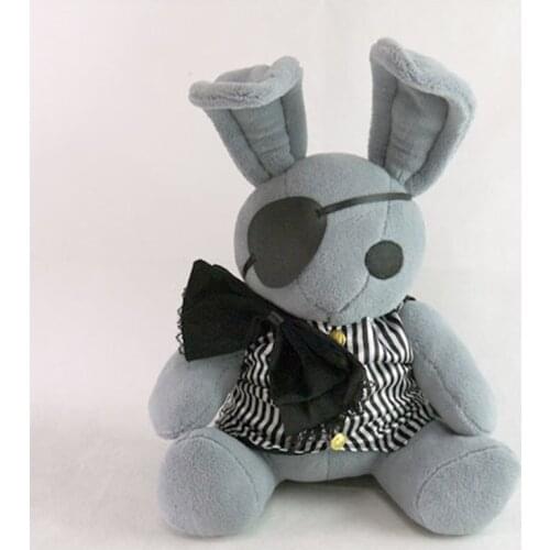 Black Butler Cosplay Plush Toy Amime Ciel Phantomhive Sebastian Michaelis Pet Rabbit Peter Figure Doll Soft Pillow 30cm For Gift