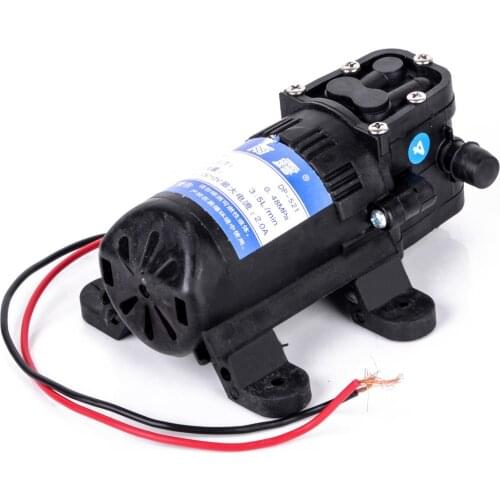 Durable DC 12V 70PSI 3.5L/min Agricultural Electric Water Pump Black Micro High Pressure Diaphragm Water Sprayer Car Wash 12 V