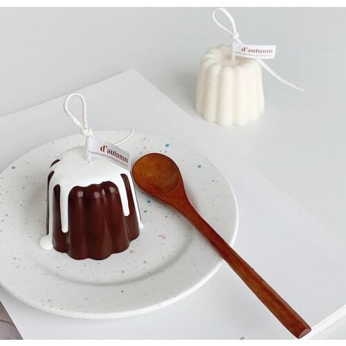 1PC DIY Canele Creative Silicone Candle Molds for 3D Cake Pudding Handmade Making Aroma Candle Wax Molds