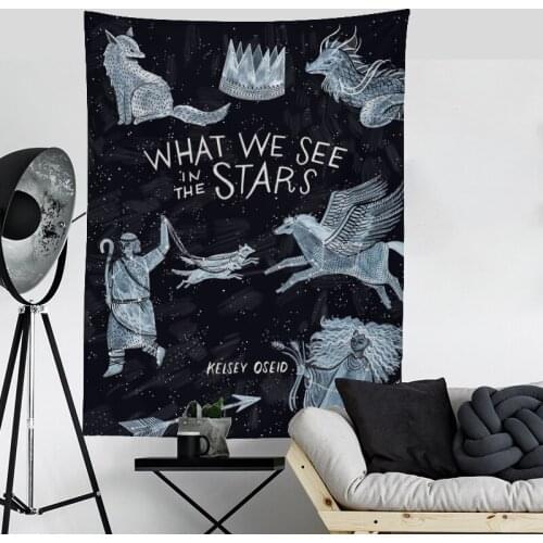 Nordic Ins Tapestry Black and White Abstract Animal Print Home Wall Hanging Background Cloth Home Decor Bedspread Wall Carpet