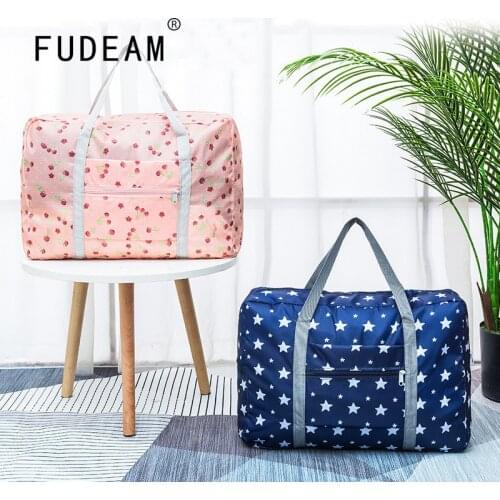 FUDEAM Oxford Cloth Foldable Travel Bags Large Capacity Luggage Bag Women WaterProof Handbag Men Business Organizer Storage Bag