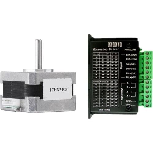 1 PCS 17HS2408 4-lead Nema 17 Stepper Motor 42 motor 42BYGH 0.6A TB6600 driver CECNC Laser and 3D printer motor