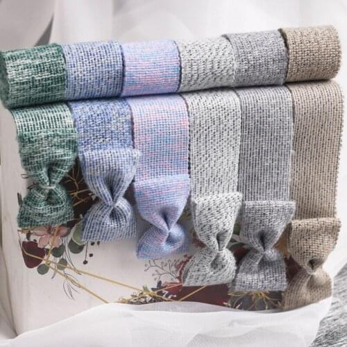 10/19/25mm Width 10yards Variegated Color yarn Knitting Ribbon for Crafts Ribbon Bow DIY sewing accessories