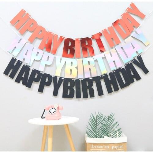13Pcs Verjaardag Banner Bright Colors Creative Happy Birthday Banner Party Birthday Birthday Party Decorations Supplies