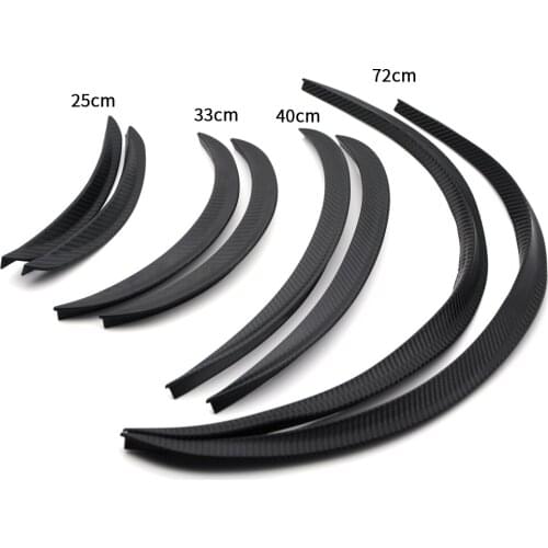 2 Pieces A Set Carbon Fiber Style Fender Flares Universal Arch Wheel Eyebrows Protect Ant-Scratch