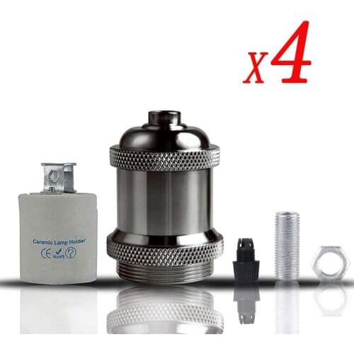 2 Pieces Vintage E27 Ceramic Lamp Socket Edison Retro Pendant Lamp Holder Industrial and Decorative Lamp Base for DIY Lighting