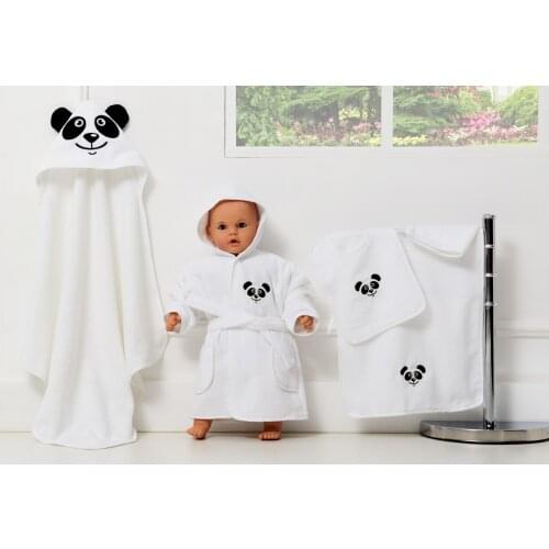 Baby Bath Towel Set 5pcs toallas de baño White doudou bebe Newborn Cartoon Towels With Hood полотенце полотенце детское