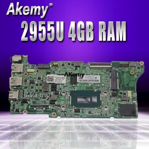 54HNK For DELL Chromebook 11 Laptop motherboard 2955U CPU 4GB RAM DA0ZM7MBAC1 054HNK Tested