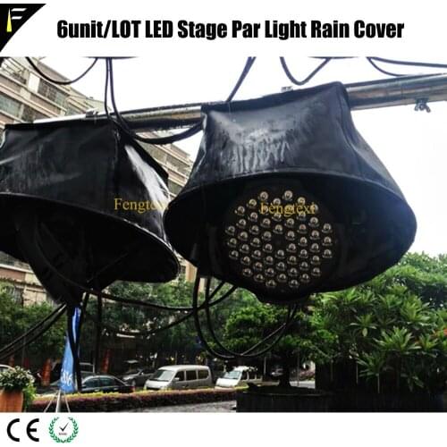 54x3w 18x10w LED PAR Can Mobile Weather Shield Rain Cover Suit Transparent Crystal Cloth 6PCS/LOT For Outdoor Stage DJ Party
