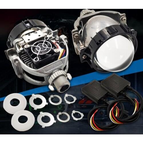 Bi Led Projector Lens H7 H4 H1 9005 9006 H13 9004 9007 LED Headlights For Cars Angel Eyes Halo Rings Running Lights Retrofit DIY