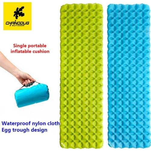 CHANODUG New Outdoor professional tent sleeping pad single portable inflatable pad camping ground pad tent air cushion TPU 470g