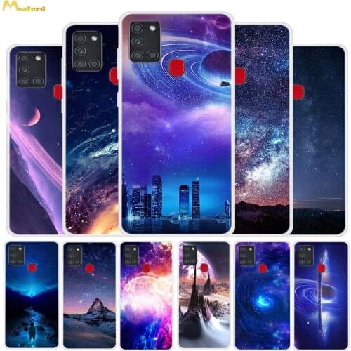 For Samsung A21S Case Star Space Silicone Phone Cover For Samsung A20S A10s A30S Cases A 21s 30S TPU Funda Soft Clear Bumper