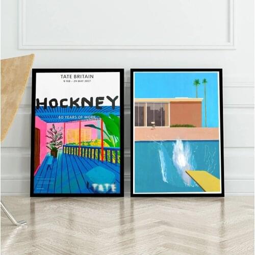 David Hockney Art Prints Exhibition Vintage Canvas Painting Poster Abstract Artwork Wall Pictures Nordic Living Room Home Decor