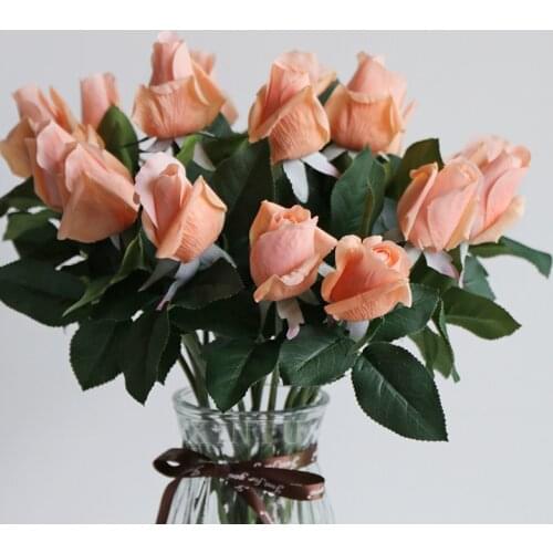 Simulated Moisturizing Rose Single Hand-felt Rose Home Decoration Fake Flower Simulation Flower Rose