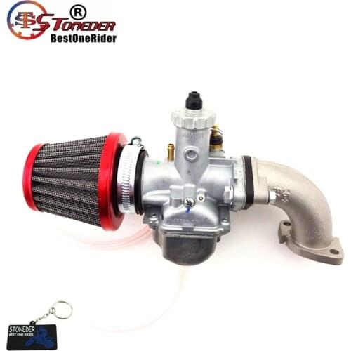 STONEDER Mikuni VM22 26mm Carburetor 25mm Manifold Intake 38mm Air Filter For 110 125 140cc Lifan YX ZongShen Engine Pit Bike
