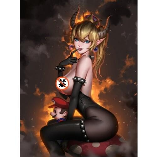 Print silk or canvas Boosette rosalina Peach sexy game art poster 16x24 24x36 inch custom living room bedroom hanging picture