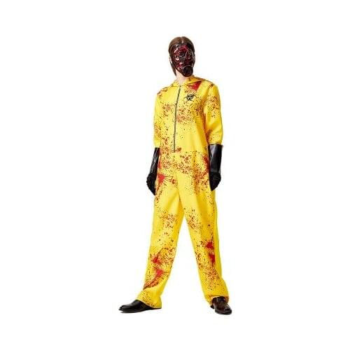 Halloween Cosplay Costume Nuclear Radiation Adult Kids Mutant Zombies Waste Handlers Biochemical Weapons Infected Scary Jumpsuit