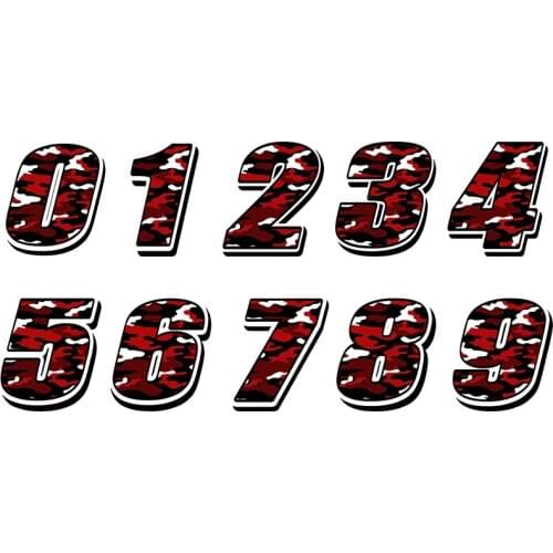 Creativity Car Styling Racing Number Waterproof Decals and Stickers Motocross Auto Sticker Bike
