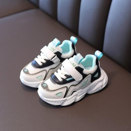 2021 New Spring Autumn Kids Fashion Sport Shoes for Girls Sneakers Students Breathable Mesh Children Toddler Boys Light Shoes