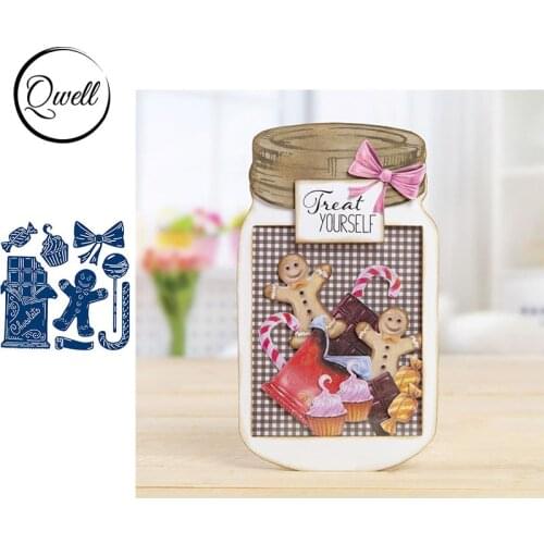 QWELL Gingerbread Man Metal Cutting Dies for Scrapbooking and Card Making Paper Embossing Craft New 2019 die cuts