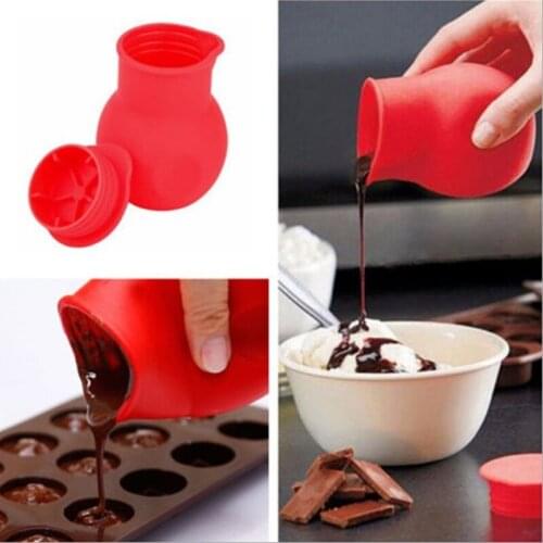 NHM Silica gel chocolate pot chocolate pot chocolate melting cup cake baking tool kit