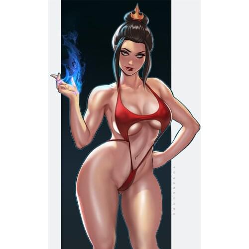 Print 3D Nude Anime Woman HD Sexy Girl Art Canvas Poster Customized 16x24 24x36 Inch Living Room Bedroom Home Wall Picture