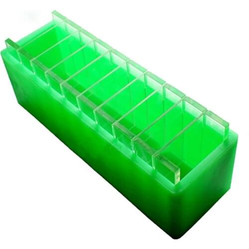 Silicone Soap Mold with Crosswise Dividers for Handmade Swirl Mould