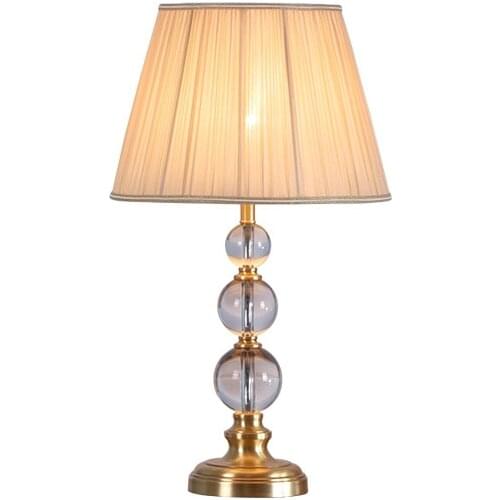 Modern European-Style Crystal Lamp Bedroom Bedside Table Lamp Creative Study Table Lamp Luxury Living Room Decorative Lamp