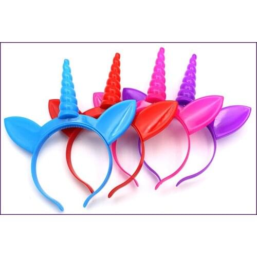 Luminous Flashing Colorful Led Unicorn Childrens Unicorn Party Headband Hair Hoop Princesss Birthday Christmas Party Headdress