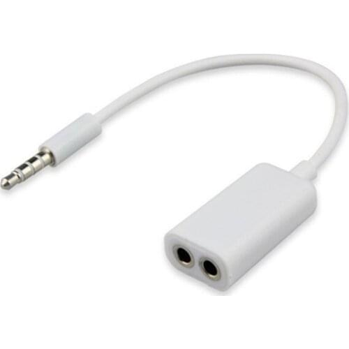 Universal Headphone Splitter Cable 3.5mm Audio Jack Splitter Extension Cable 3.5 Male To 2 Port 3.5mm Female AUX 3.5 Jack Cable