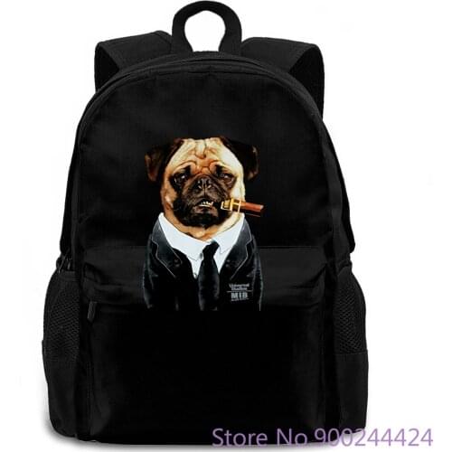Universal Studios Mens Frank the Pug In Black MIB Alien Attack New S,M Printed women men backpack laptop travel school