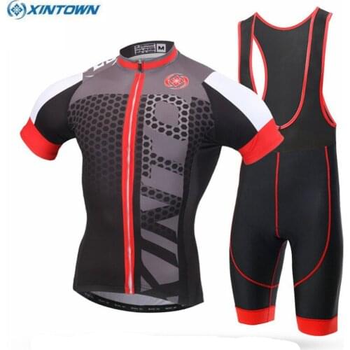 XINTOWN Men Cycling Jersey Cycling Clothing maillot ciclismo roupa ciclismo Short Sleeve Bib Shorts Set cycling set