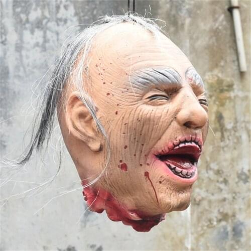 Creepy Zombie Ghost Head Festival Supplies Halloween Decoration Scary Bloody Heads Haunted House Bar Ktv Party Terrible Props
