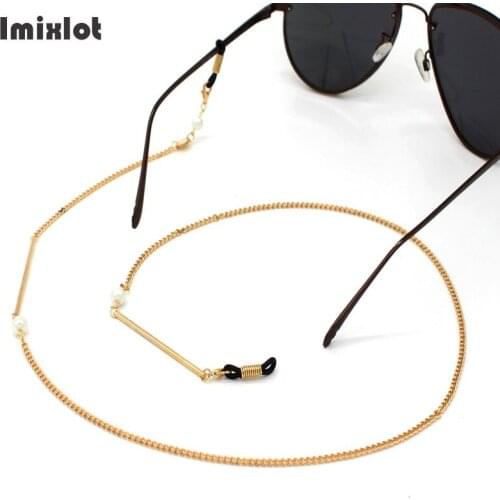 1PC Fashion Asymmetric Metal Eyeglass Chain for Women Long Bar Reading Glasses Lanyard Necklace Sunglasses Cords Eyeglass Holder