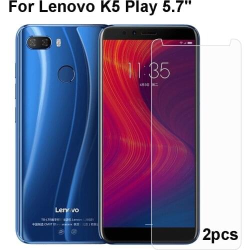 2PCS Tempered glass For Lenovo K5 play L38011 Screen protector phone protection flim Screen protection flim 2.5D 9H Ultra-thin
