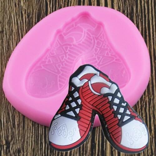 3D Baby Shoes Silicone Fondant Mold Resin Clay Craft Molds Cake Baking Decorating Tools Chocolate Candy Mould