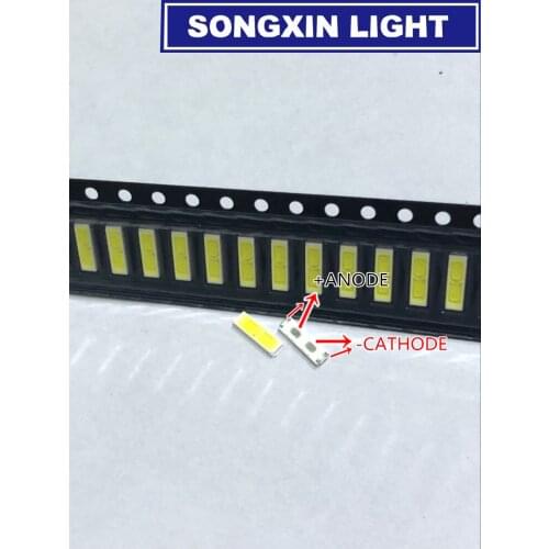 500pcs SPECIAL-2 For LG LED LCD Backlight TV Application LED 1W 6V 7020 Cool white LED LCD TV Backlight TV Application BD72K LED