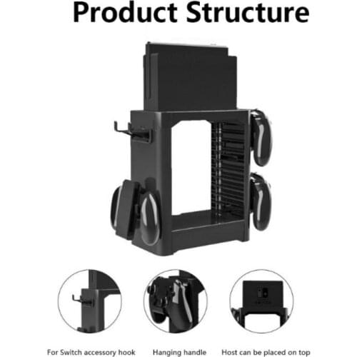 For Nintendo Switch Console Accessories Case Storage Stand For Nintendoswitch Game CD Disc Controller Holder Tower