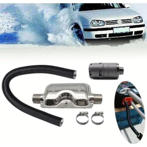 Car Diesel Heater Exhaust Silencer + 25mm Air Intake Filter + Pipe Hose Air Diesels Parking Heater Clamp for Webasto Eberspacher