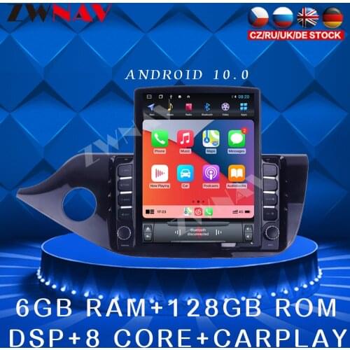 For KIA CEED 2012-2016 Android 10 Tesla style Car DVD Player GPS navigation Car Auto Radio Stereo Multimedia Player Head Unit