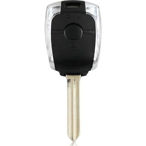 2 Button Remote Key Shell Case Smart Car Key Housing Fob With Uncut Blade for Ssangyong Actyon Kyron Rexton Korando