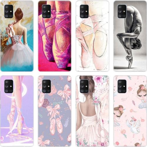 Ballet Dancer Art Girl Case for Samsung Galaxy A10 A21 A30 A50 A70 S A20 E A40 A01 A11 A31 A41 A51 A71 A81 A91 Silicone Cover